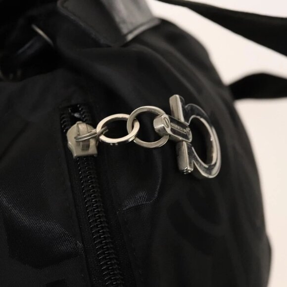 Salvatore Ferragamo Backpack Nylon Black Silver - Picture 13 of 16